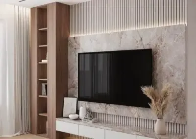 ديكورات شاشات خشبية بسيطة في شمال جدة