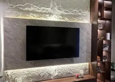 ديكورات شاشات خشبية بسيطة في شمال جدة