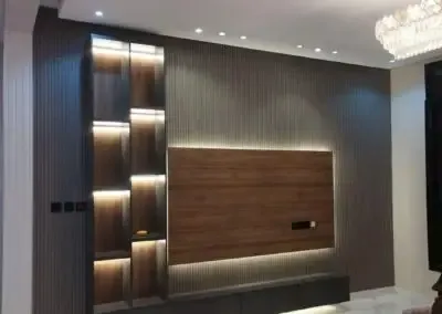 ديكورات شاشات خشبية بسيطة في شمال جدة