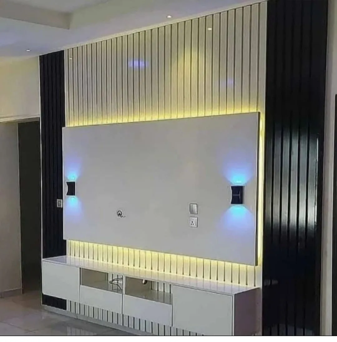 ديكورات بديل الخشب مع بديل الرخام من ديكورات ودهانات الفخامه