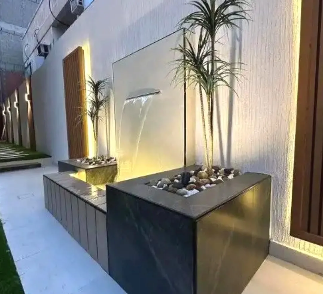تصميم شلالات ونوافير وشلالات حدائق المنازل والفلل جدة 
