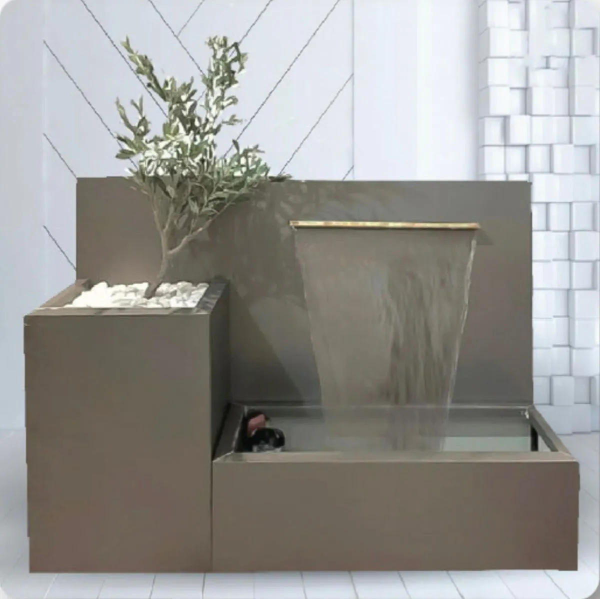 تصميم شلالات ونوافير وشلالات حدائق المنازل والفلل جدة 