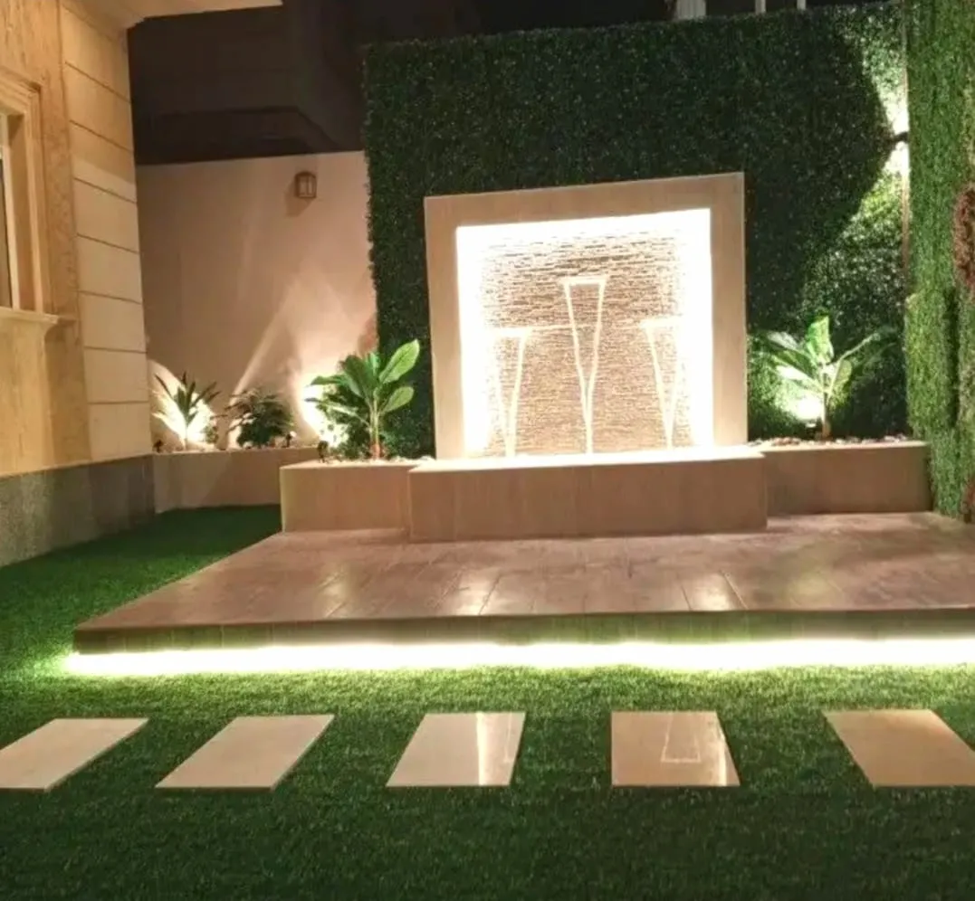 تصميم شلالات ونوافير وشلالات حدائق المنازل والفلل جدة 