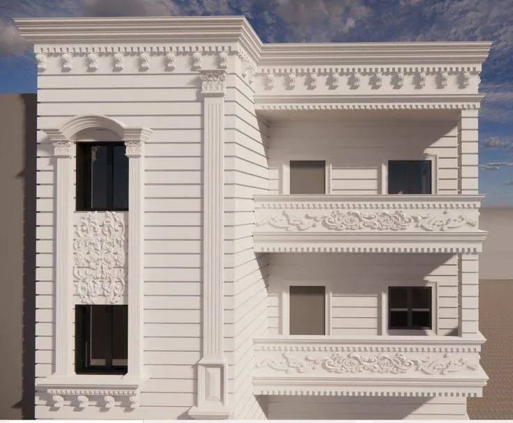 بروفايل واجهات المباني في حي البساتين أجمل التصاميم 2026