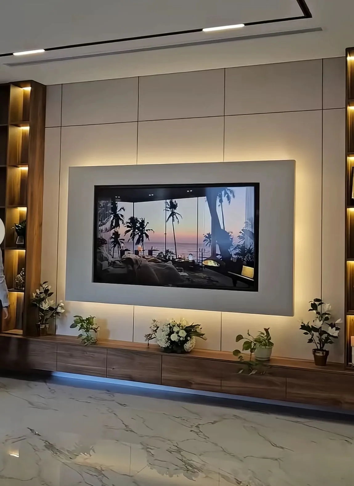 ديكورات جبس بوردبحي الصالحية:أحدث تصاميم شاشات بلازما مودرن 