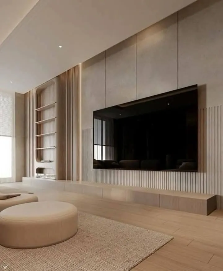 ديكورات جبس بوردبحي الصالحية:أحدث تصاميم شاشات بلازما مودرن 