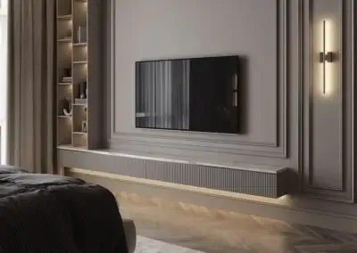 أحدث ديكورات شاشات مودرن بجدة 2026: أفكار مبتكرة تحول منزلك لسينما منزلية